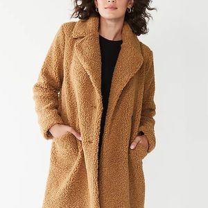 Nine West teddy coat knee length
